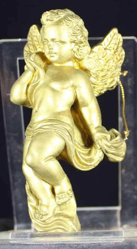 Golden angel - wall decoration - standing