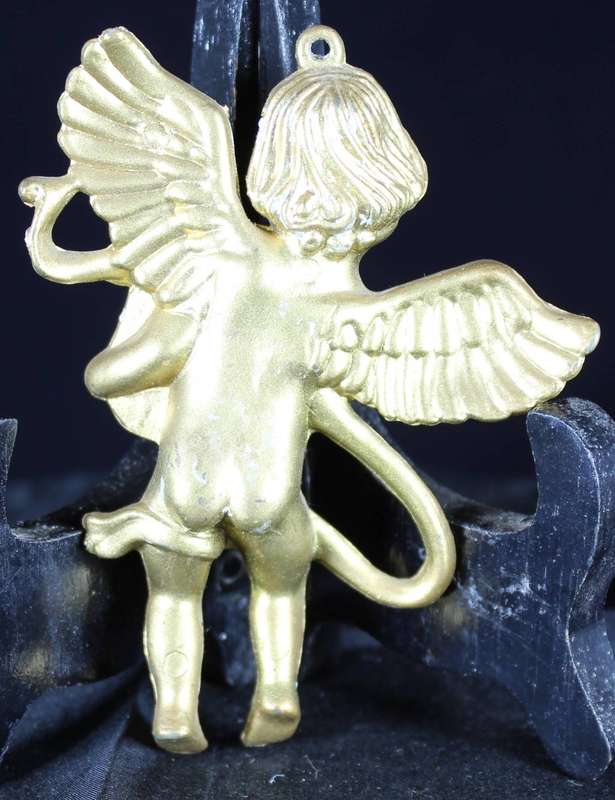 Golden angel - wall decoration - playing lyre