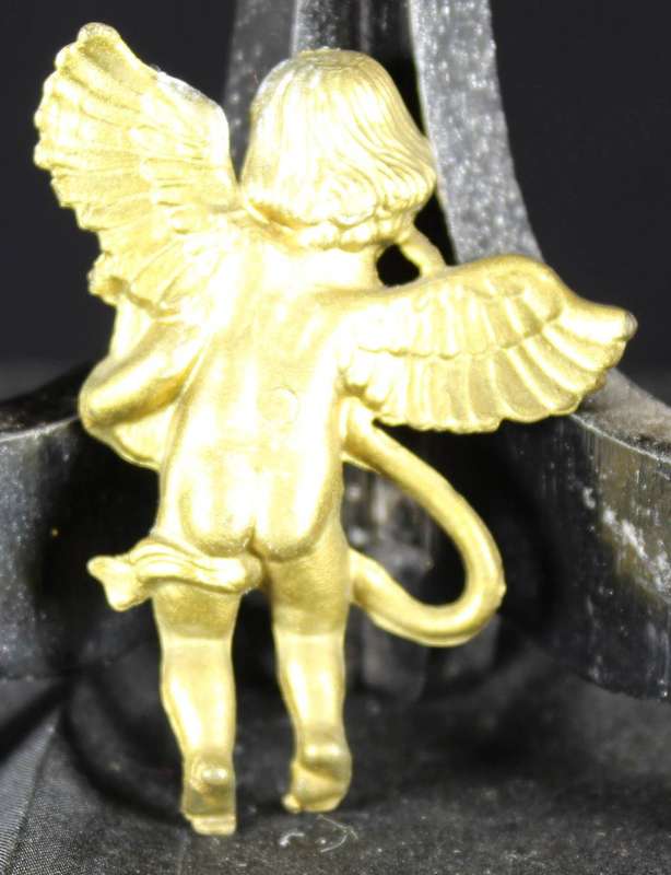 Golden angel - wall decoration - playing lyre