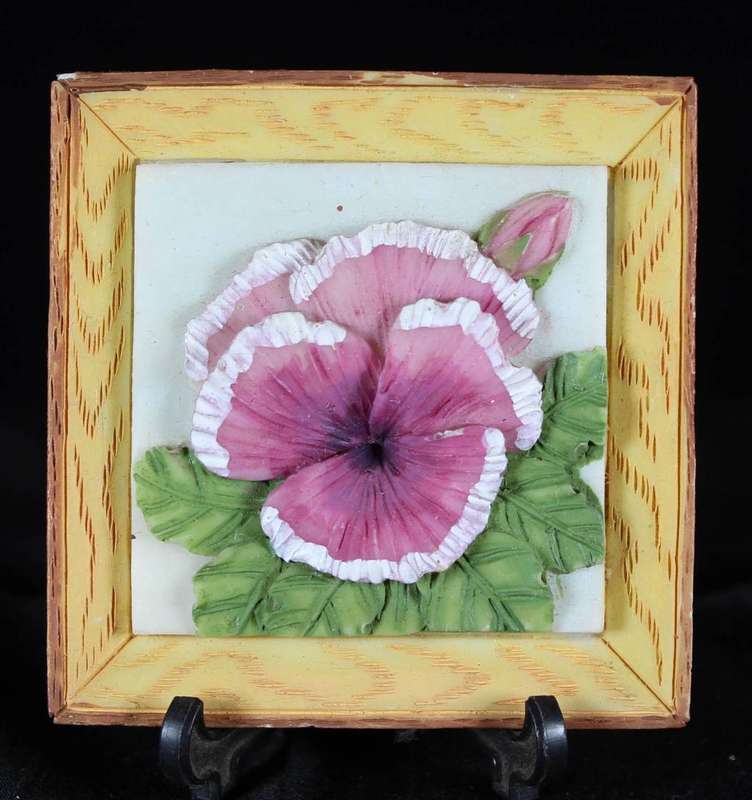 Tile Art - Flower with White Border - Magnet - Bid Now!!!