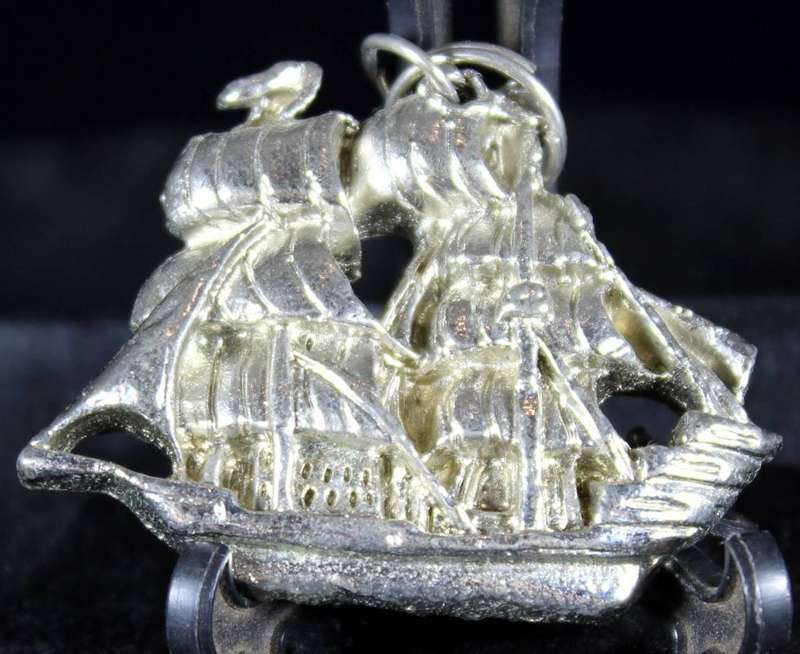Heavy plated gallion charm