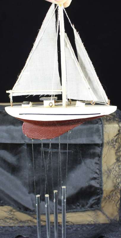 Sailboat wind chime