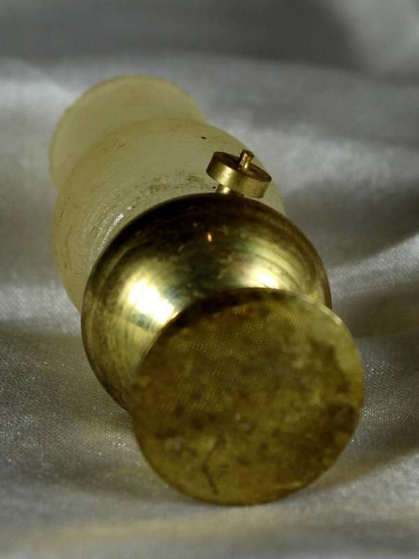 Miniature brass gas lamp