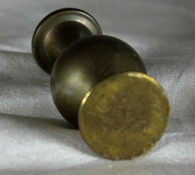 Miniature brass vase