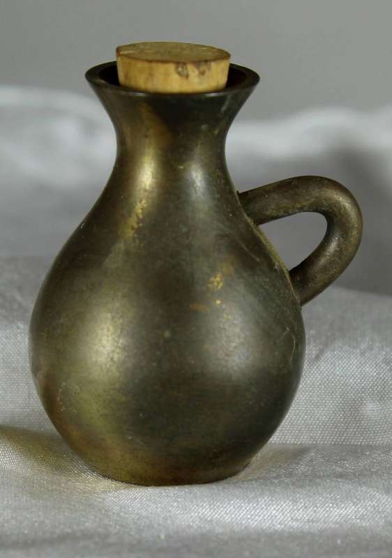 Miniature brass water jug