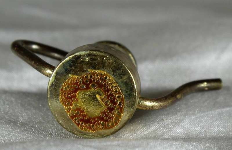 Miniature brass coffee pot