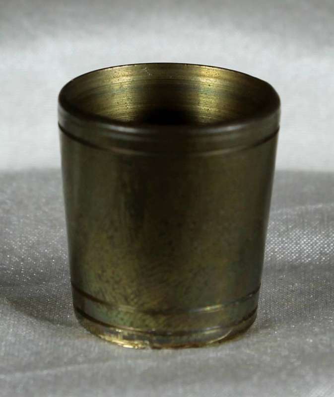 Miniature brass waste paper bin