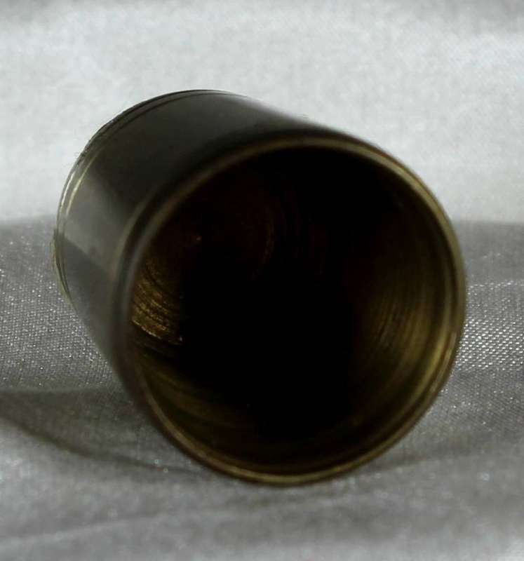 Miniature brass waste paper bin