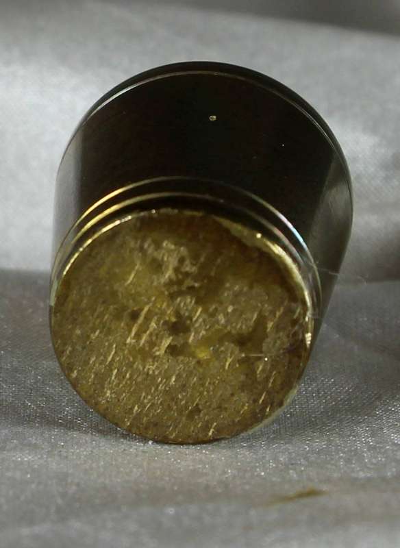 Miniature brass waste paper bin