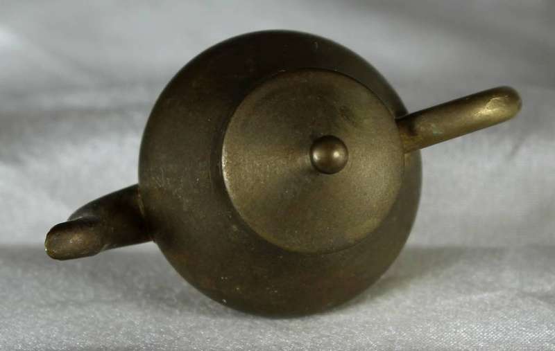 Miniature brass coffee pot