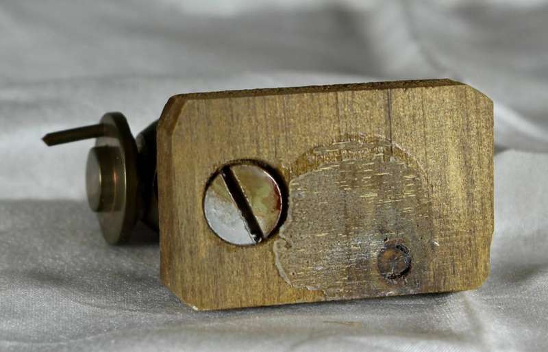 Miniature brass sewing machine