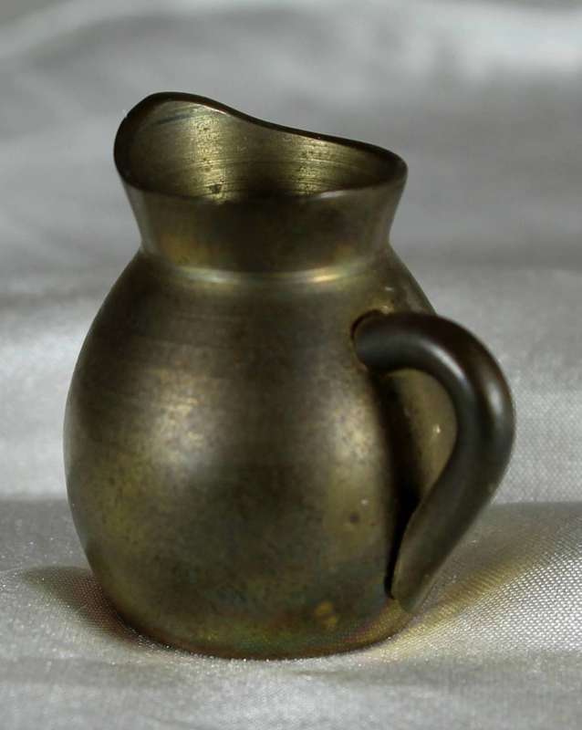 Miniature brass milk jug
