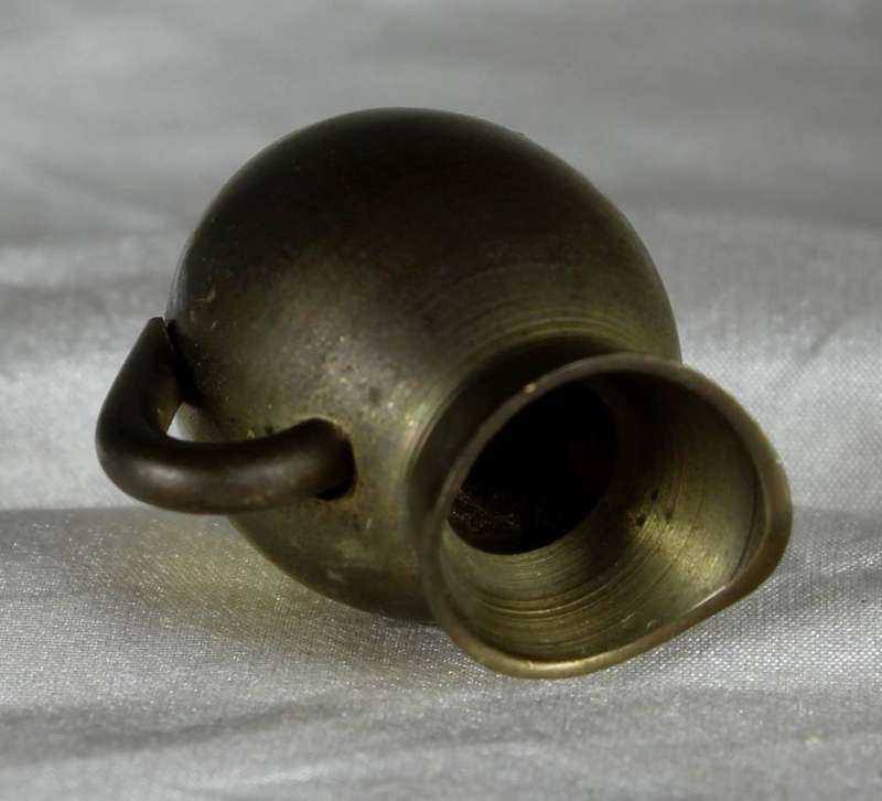 Miniature brass milk jug