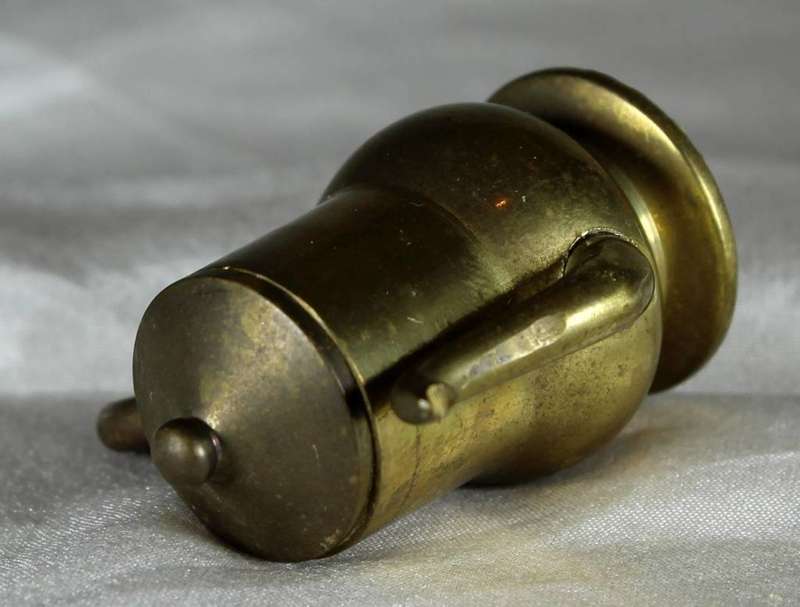 Miniature brass coffee pot