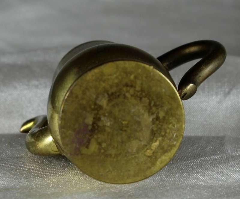 Miniature brass coffee pot