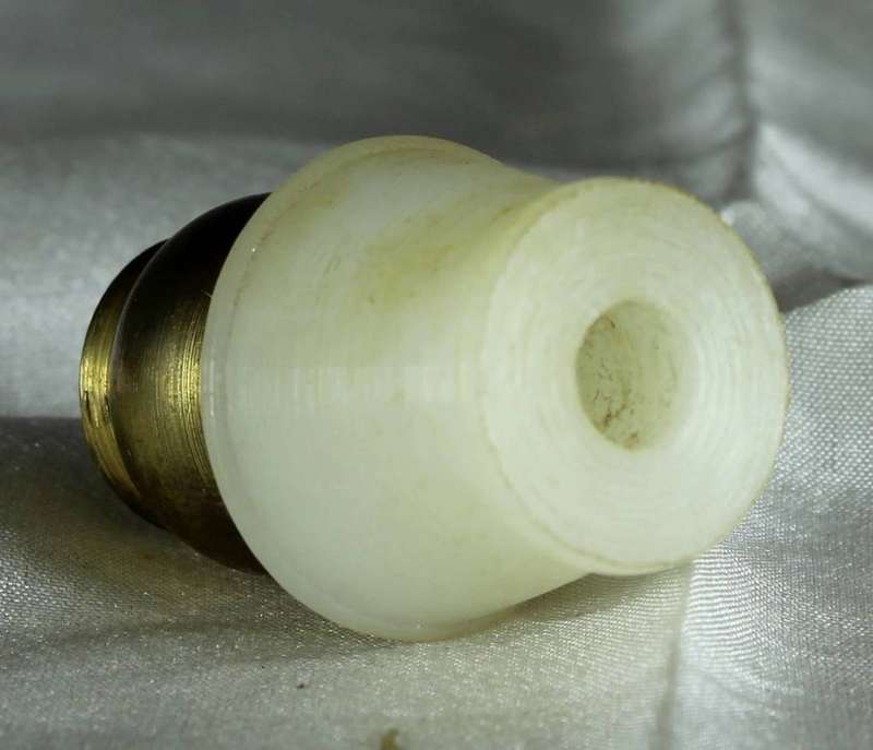Miniature brass bedside lamp