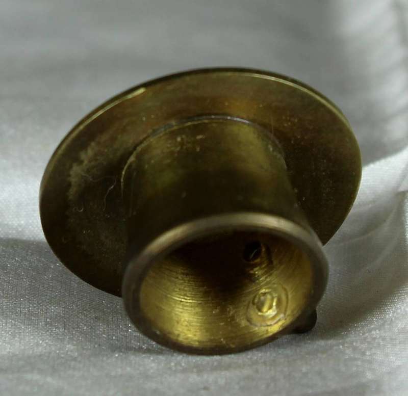Miniature brass cup & saucer