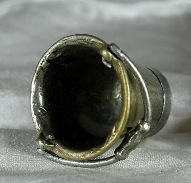 Miniature metal fire bucket