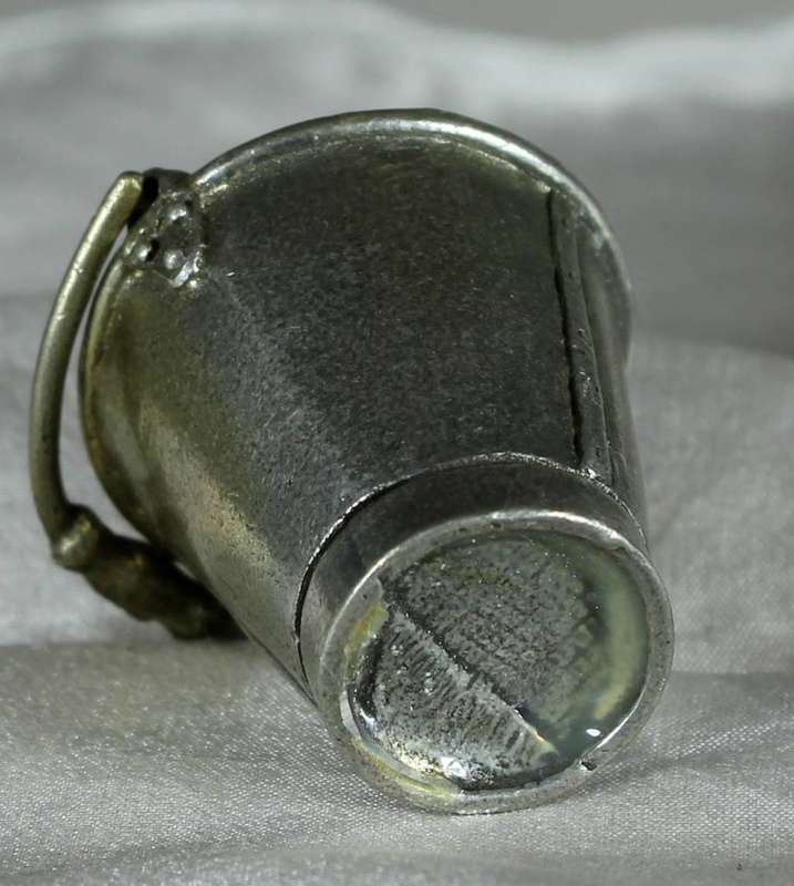 Miniature metal fire bucket