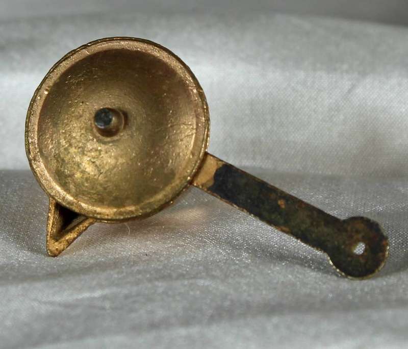 Miniature Copper - Lidded Pouring Pot