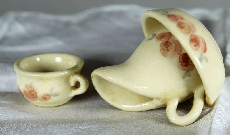 Miniature Porcelain - Wash Basin, Pitcher and Chamber Pot