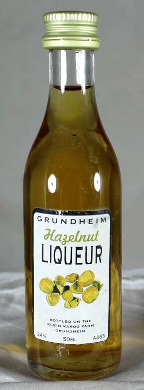 Mini Liquor Bottle - Grandheim Hazelnut Liqueur (Klein Karoo) (50ml)