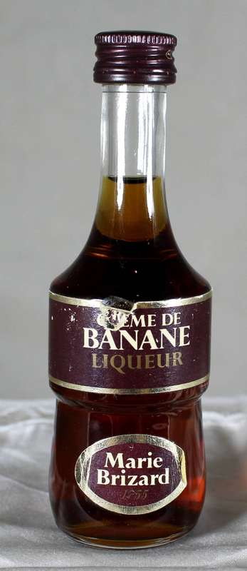 Mini liquor bottle - Marie Brizzard - Banane (France)