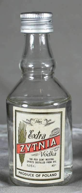 Mini liquor bottle - Zytnia Vodka (Poland)