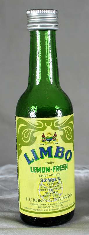 Mini Liquor Bottle - Limbo - Lemon Fresh (Germany) (50ml) - BID NOW!!!