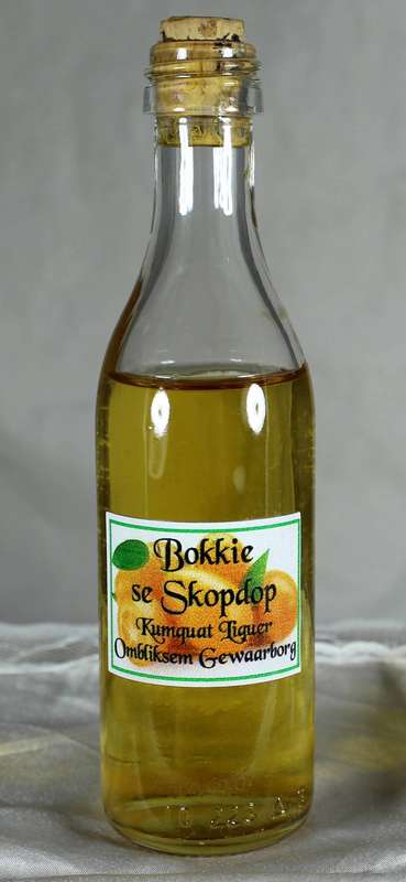 Mini liquor bottle - Bokkie se Skopdop - Kumquart