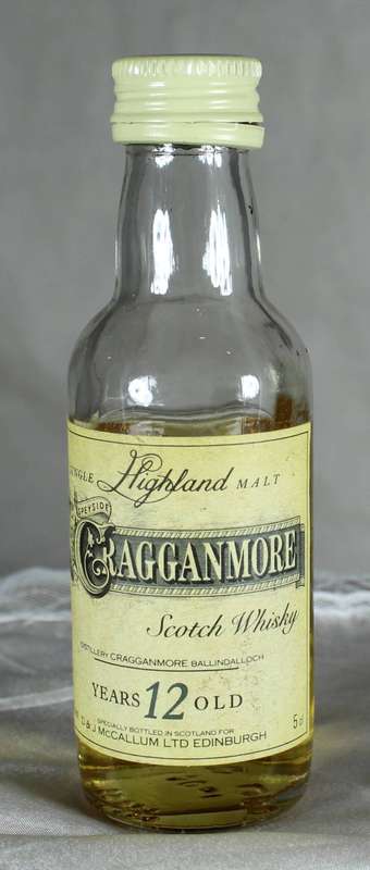 Mini Liquor Bottle - Cragganmore - Highland Single Malt Whisky (50ml) - BID NOW!!!