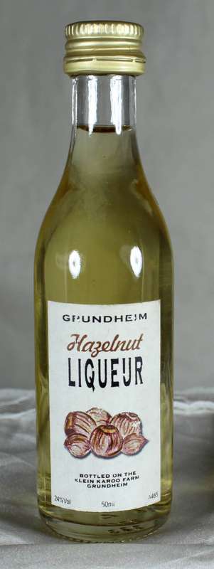 Mini liquor bottle - Grundheim Hazelnut Liqueur