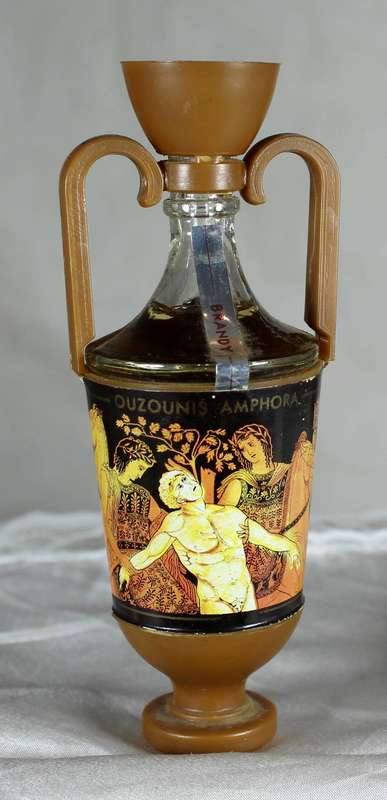 Mini Liquor Bottle - Ouzounis Amphora Brandy (30ml) - BID NOW!!!