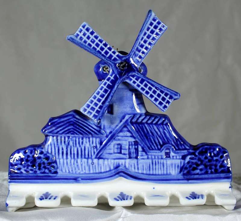 Delft look windmill hanging spoon rack