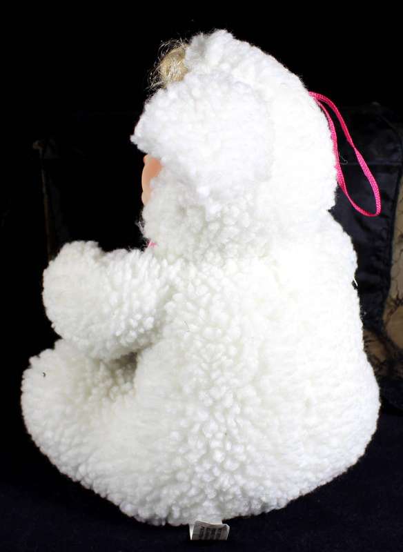 J Misa - porcelain baby doll in lamb costume
