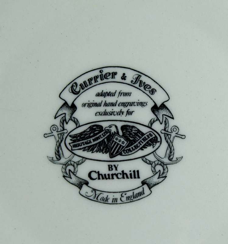 Churchill display plate - US ship of the line Ohio
