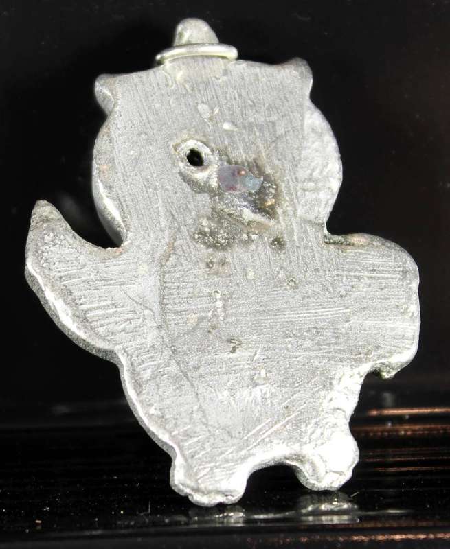Heavy lead owl charm - Waving