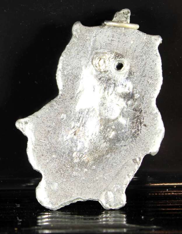 Heavy lead owl charm - Surprised
