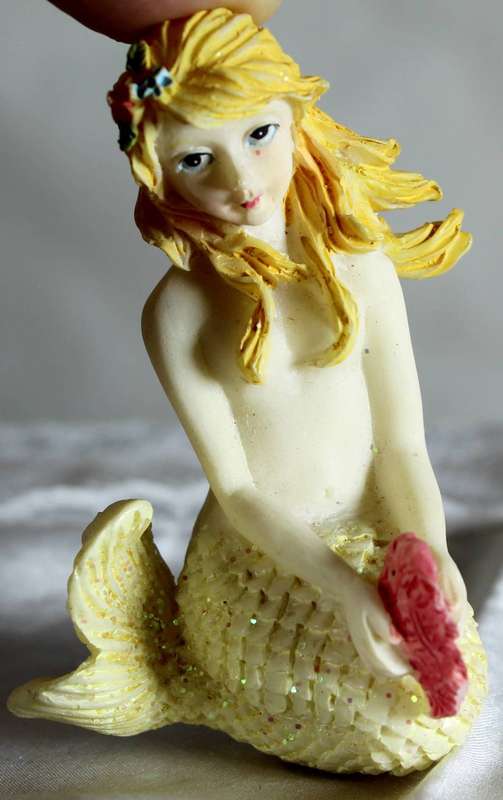 Yellow mermaid fridge magnet