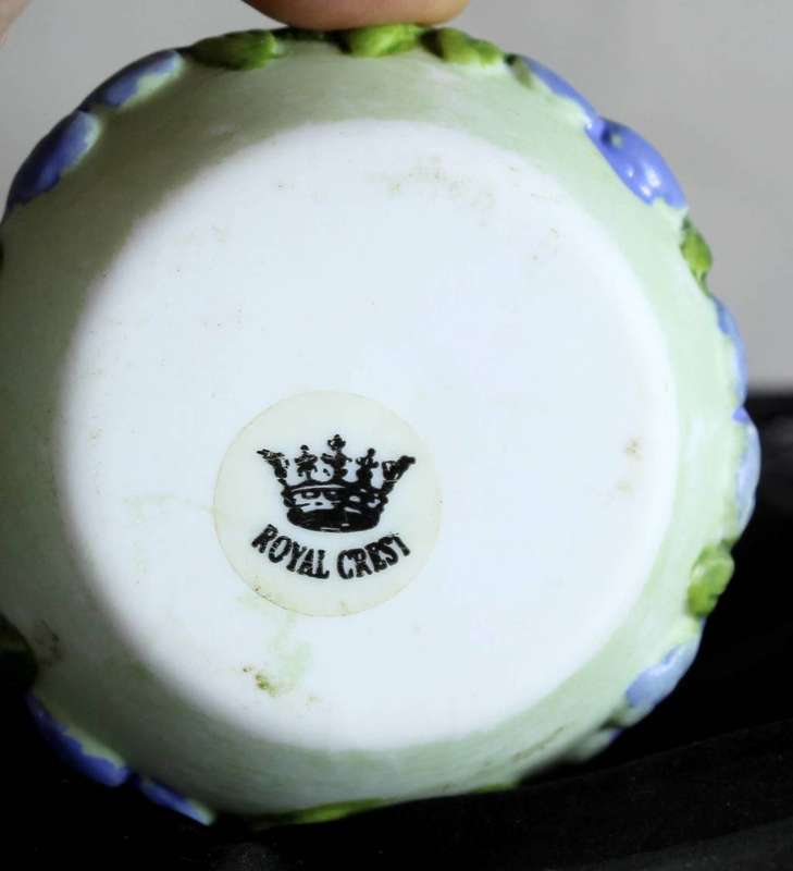 Royal Crest - Purple flower tea candle holders
