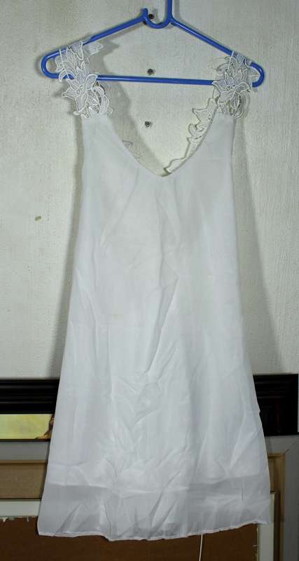 White swimwear cover dress