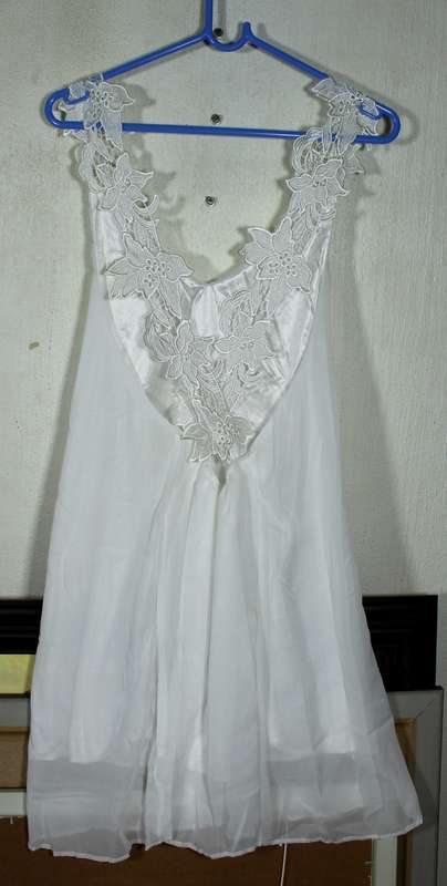 White swimwear cover dress