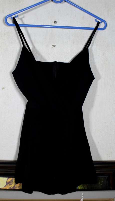 Black short length romper
