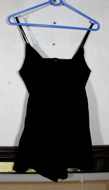 Black short length romper