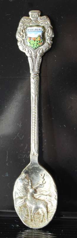 Souvenir tea spoon - Heidelberg embossed