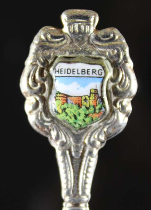 Souvenir tea spoon - Heidelberg embossed