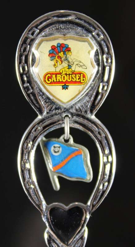 Souvenir tea spoon - The Carousel - Bophuthatswana flag