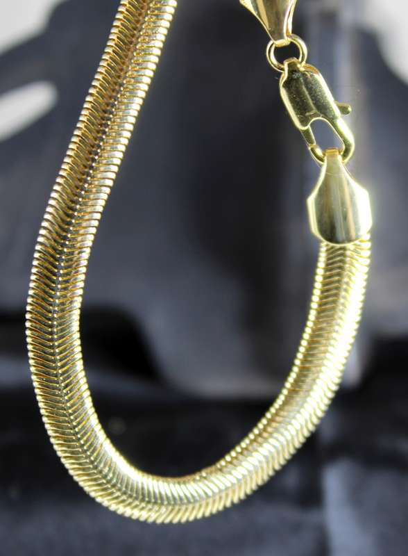 Costume Jewellery - Gold Necklace - Snake Shape