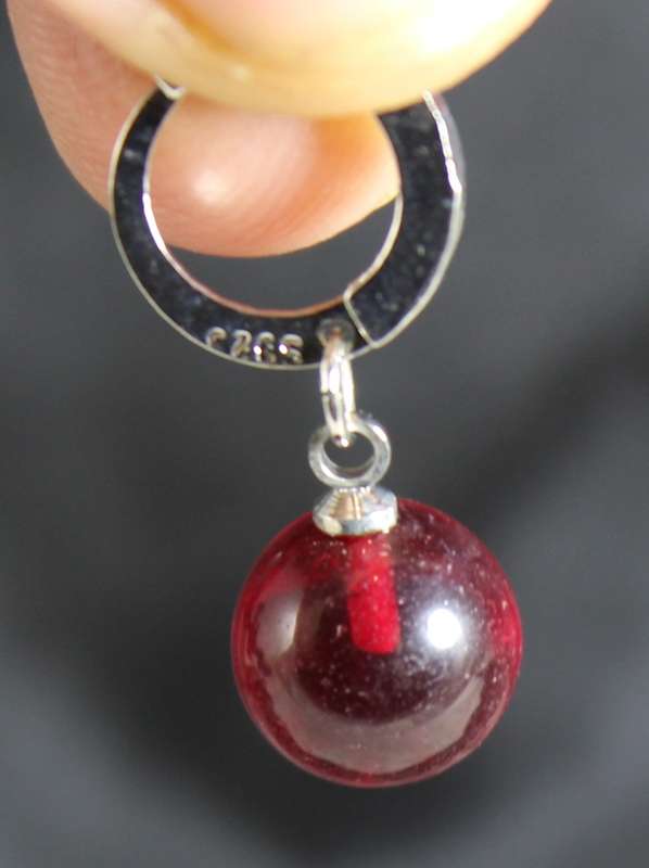 Costume jewelry - Red bead earrings