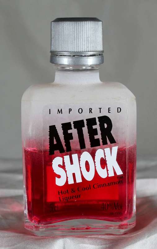 Mini liquor bottle - After Shock - Cinnamon liqueur (50ml)